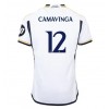 Real Madrid Eduardo Camavinga #12 Hjemmedrakt 2023-24 Kortermet